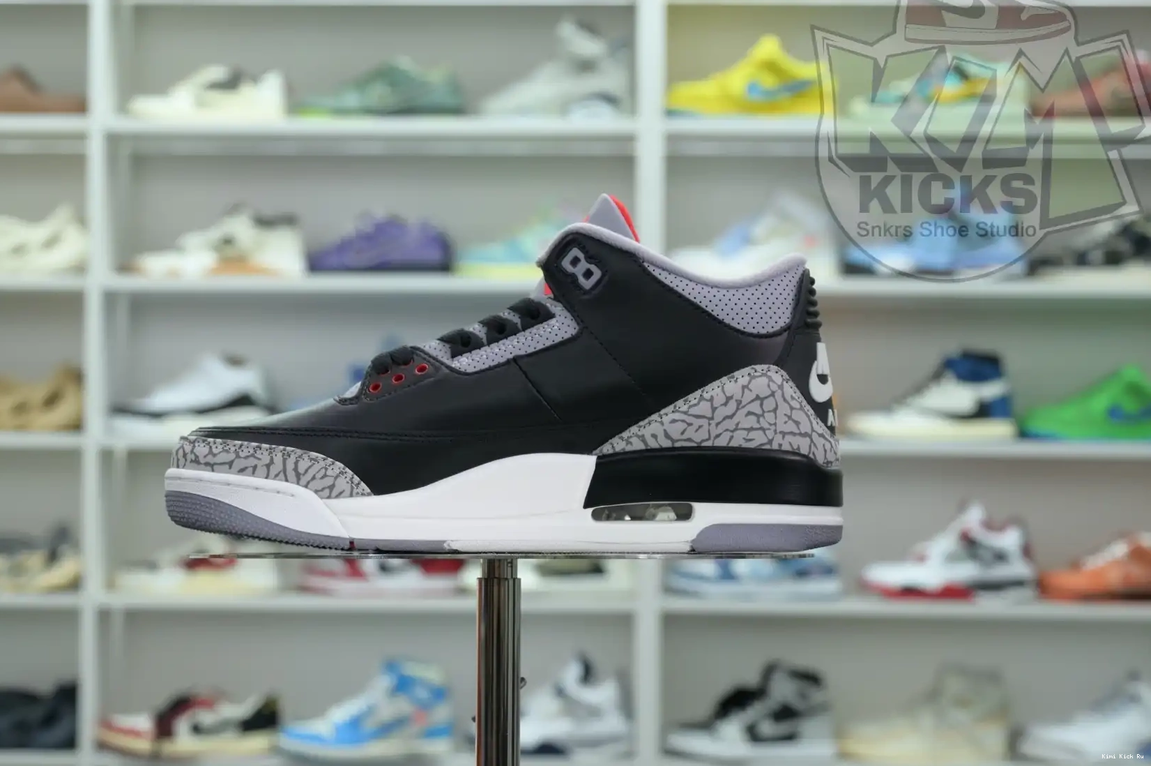 Air Cement Jordan Kimikick Reimagined” 3“Black 0325
